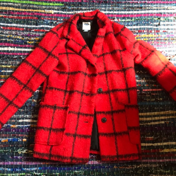 Old Navy Other - A red and black coat!